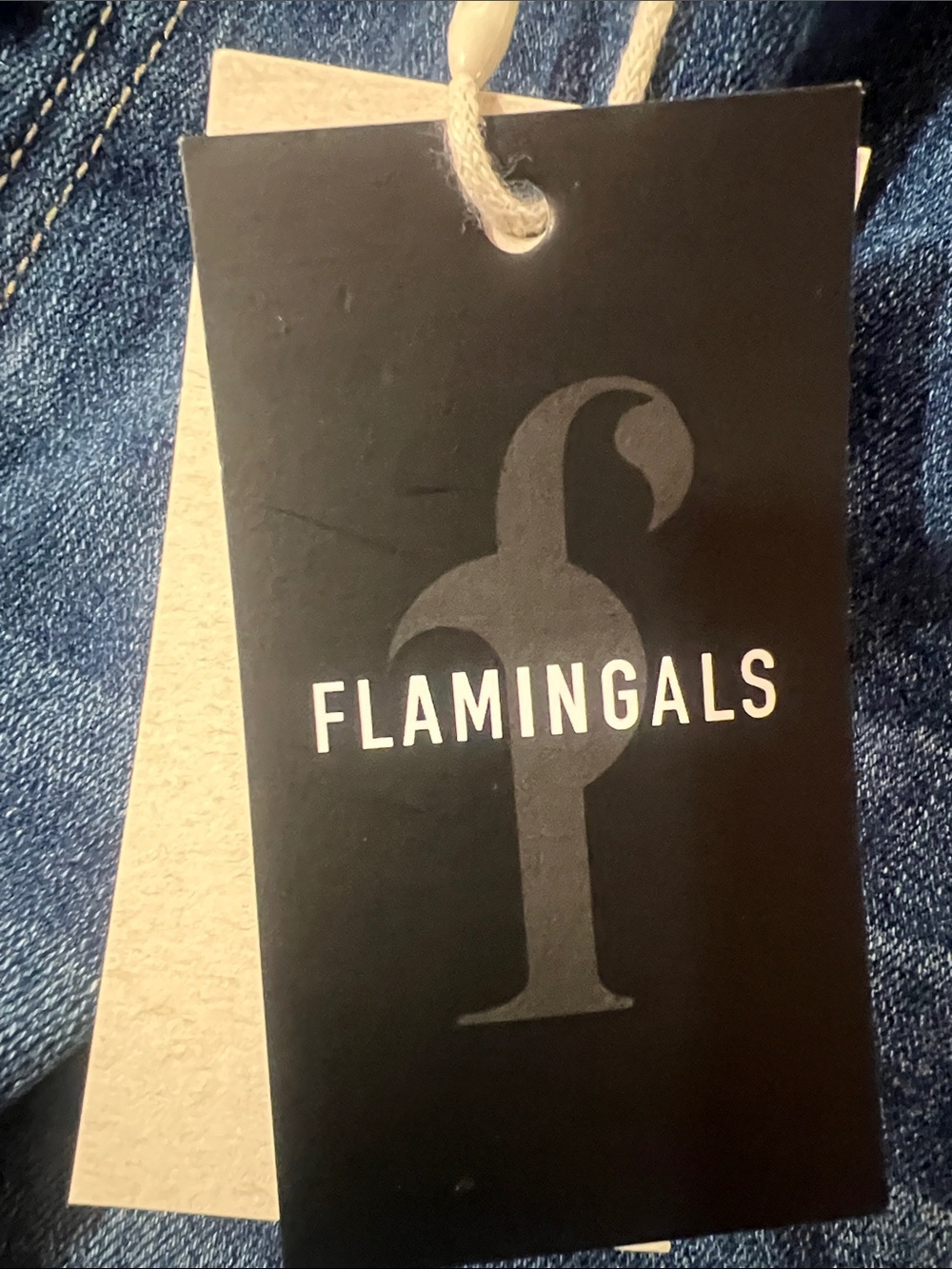 Flamingals Flared Wide-Leg Women's Jeans - Blue NWT - Picture 4 of 10